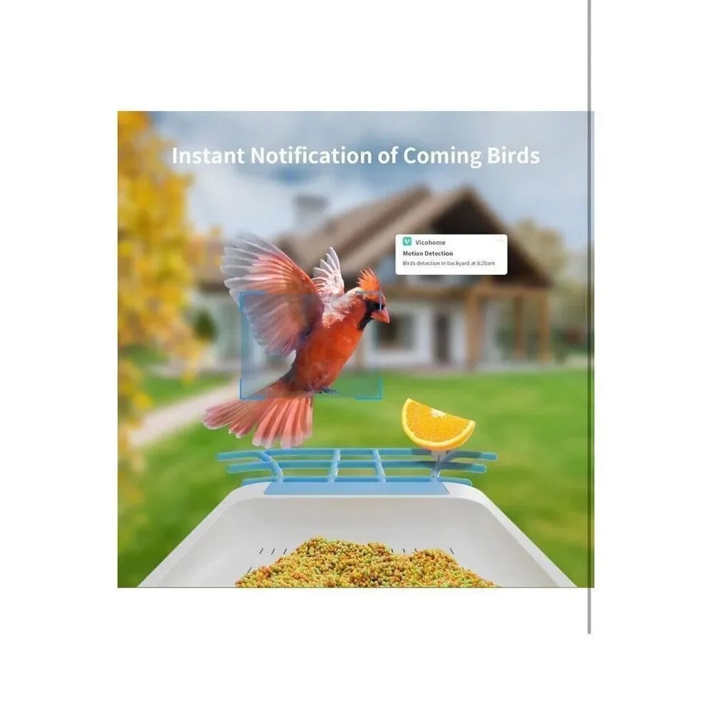 Bird Feeder with Camera,Wireless Outdoor Solar Bird Feeder New!